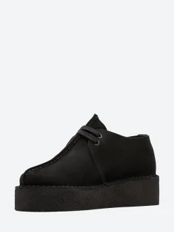 Clarks Originals - Trek Wedge in Black Suede