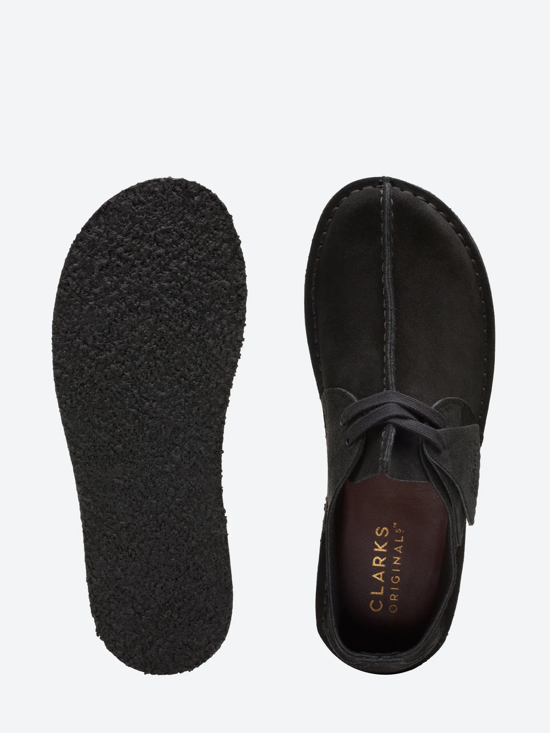 Clarks Originals - Trek Wedge in Black Suede