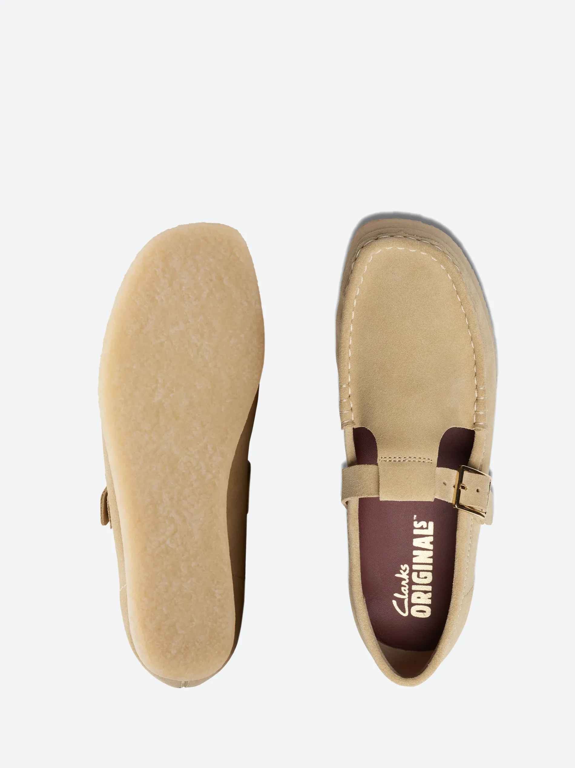 Clarks Originals - Wallabee T-Bar in Maple Suede
