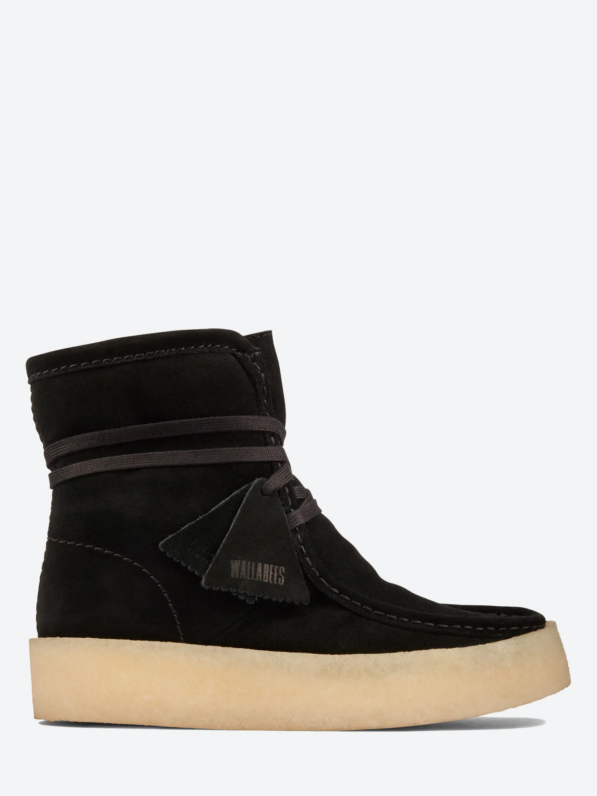 Clarks Originals - Wallabee Cup Hi in Black Suede