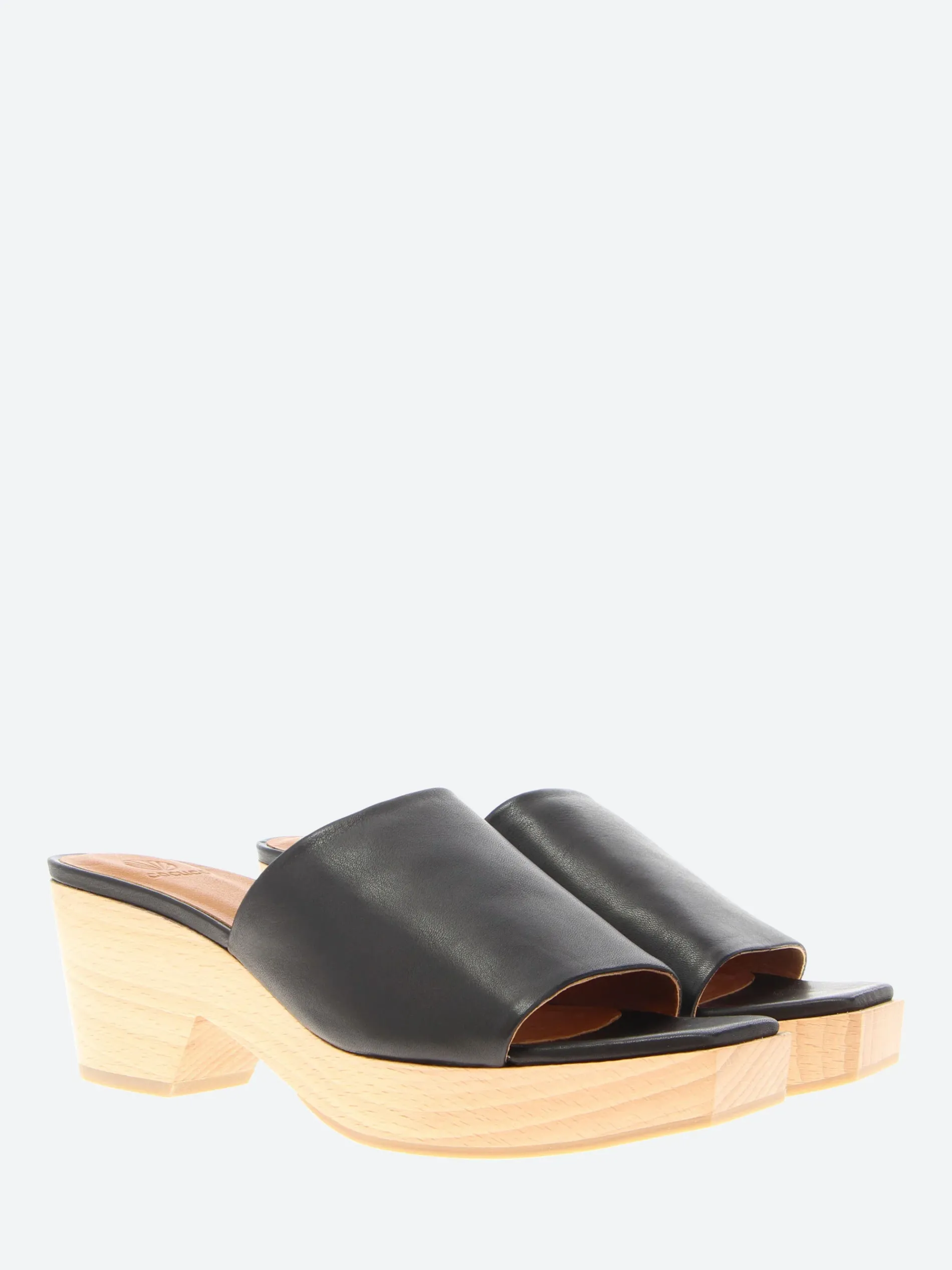 Coclico - Mist Clog in Black Leather