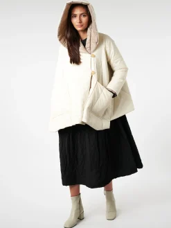 collection PRIVÉE? - Padded Coat in Panna/Fango