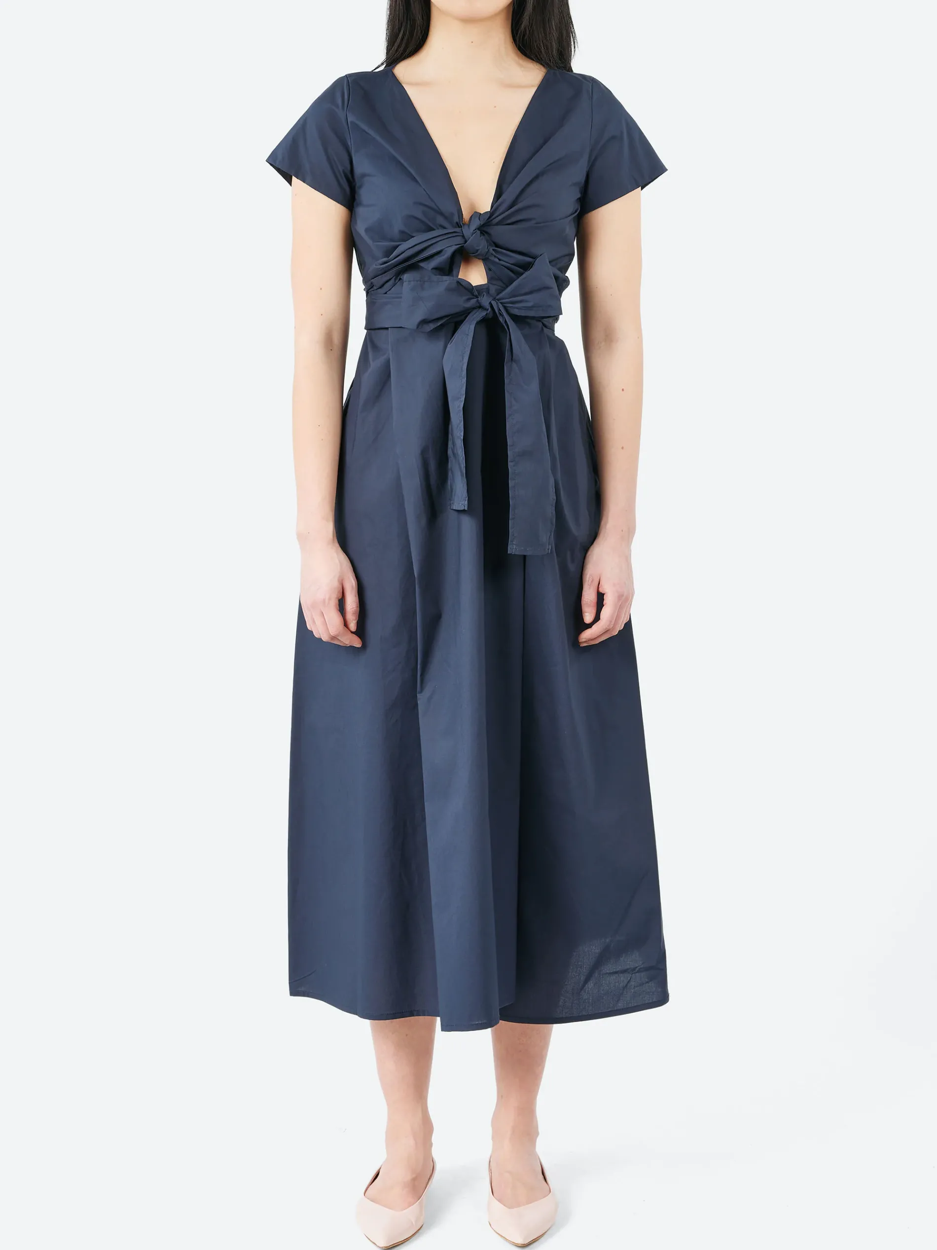 collection PRIVÉE? - RY3711 Wrap Dress in Navy