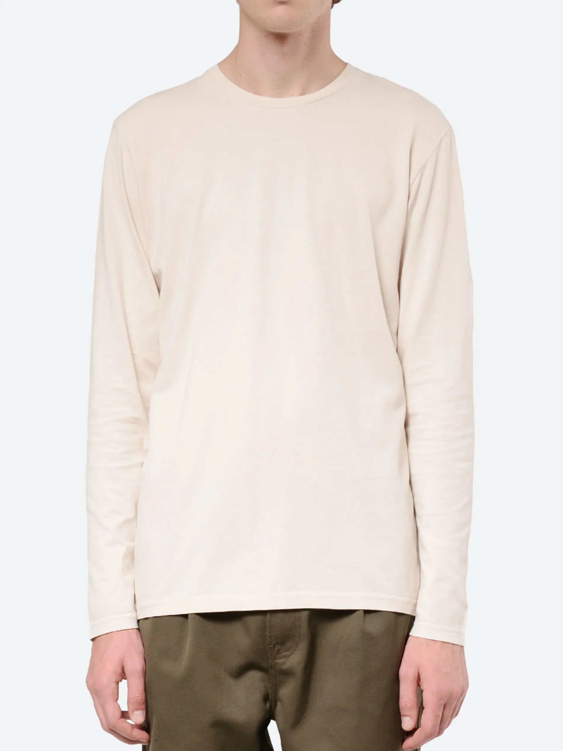 Colorful Standard - Classic Organic Long Sleeve Tee in Ivory White