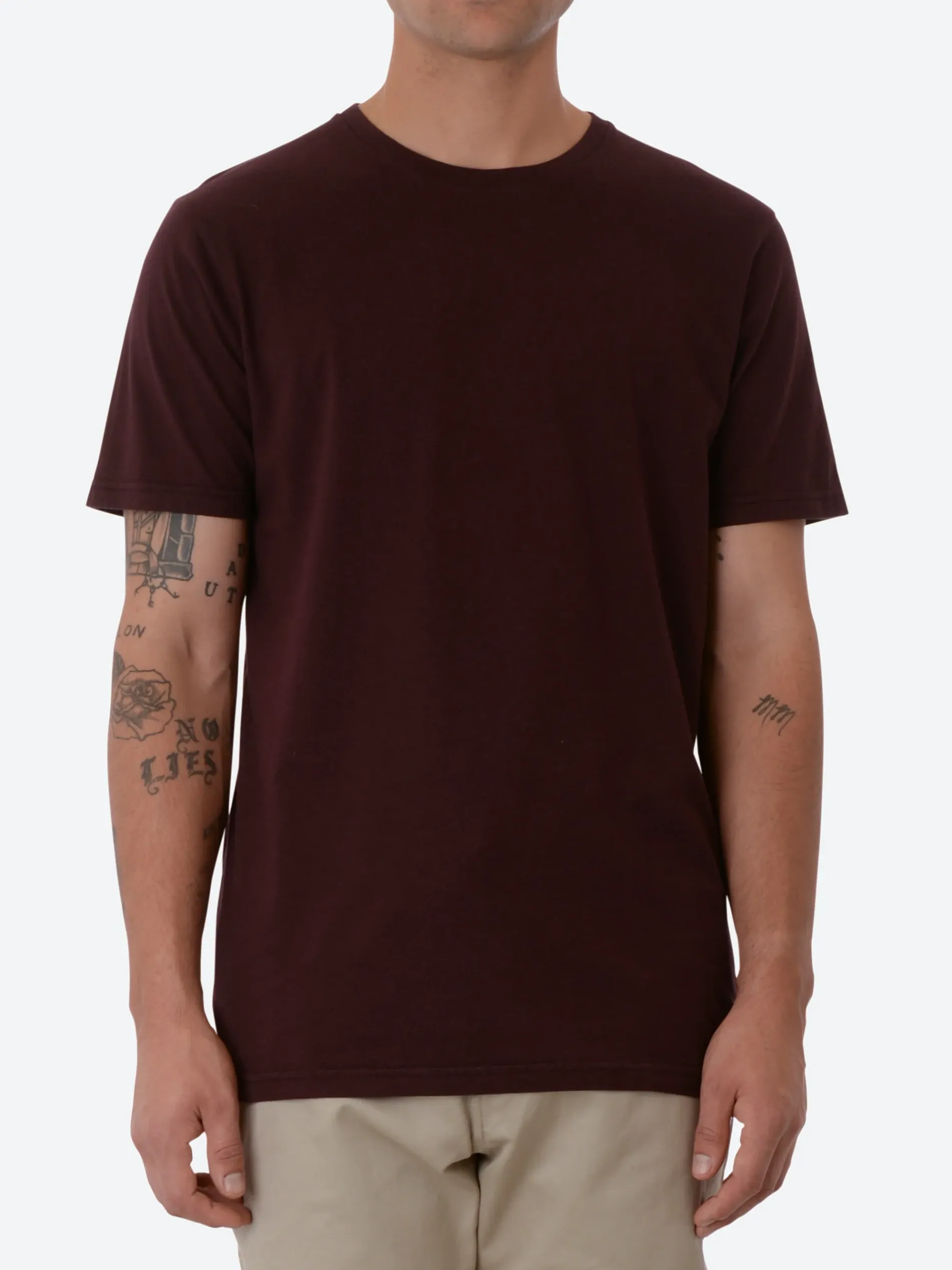 Colorful Standard - Classic Organic Tee in Oxblood Red