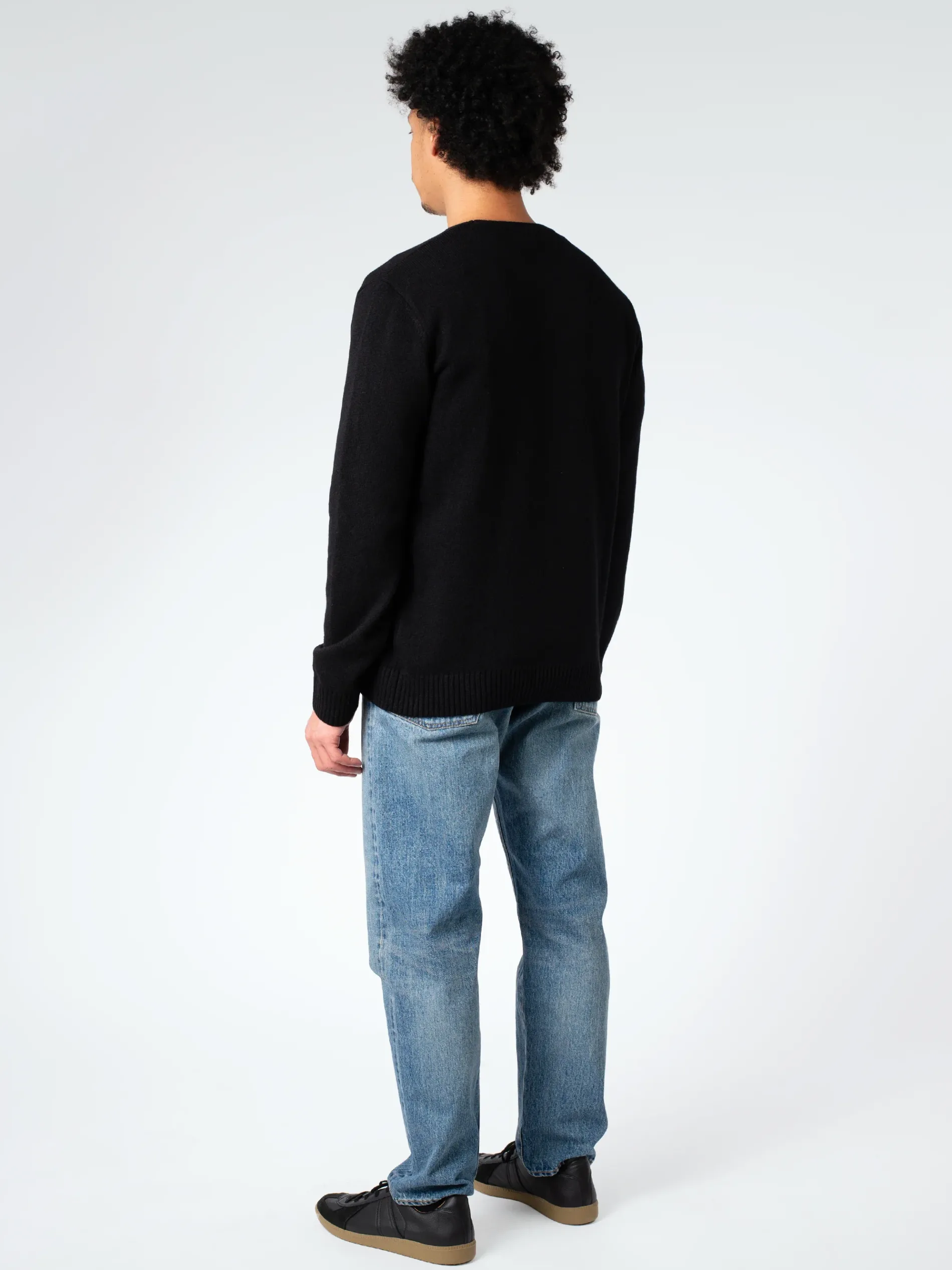 Colorful Standard - Merino Wool Crew in Deep Black