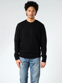 Colorful Standard - Merino Wool Crew in Deep Black