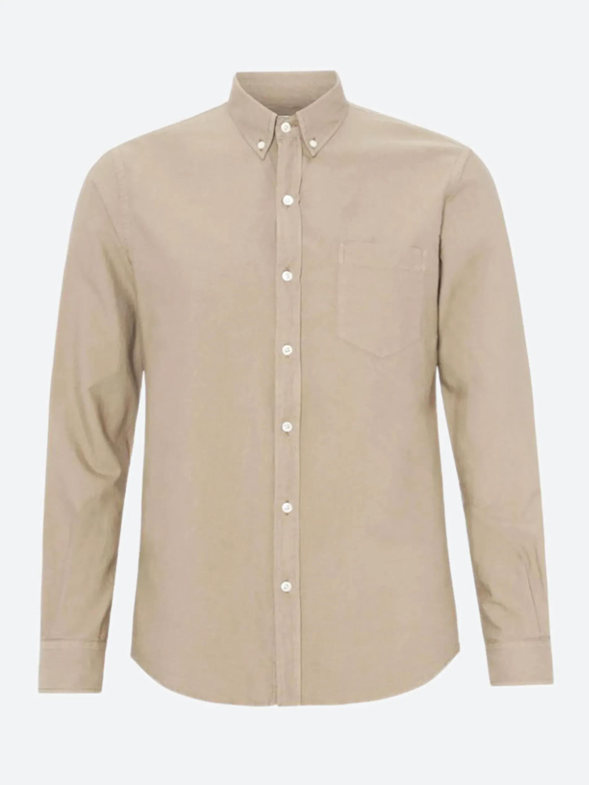 Colorful Standard - Organic Button Down Shirt in Oyster Grey