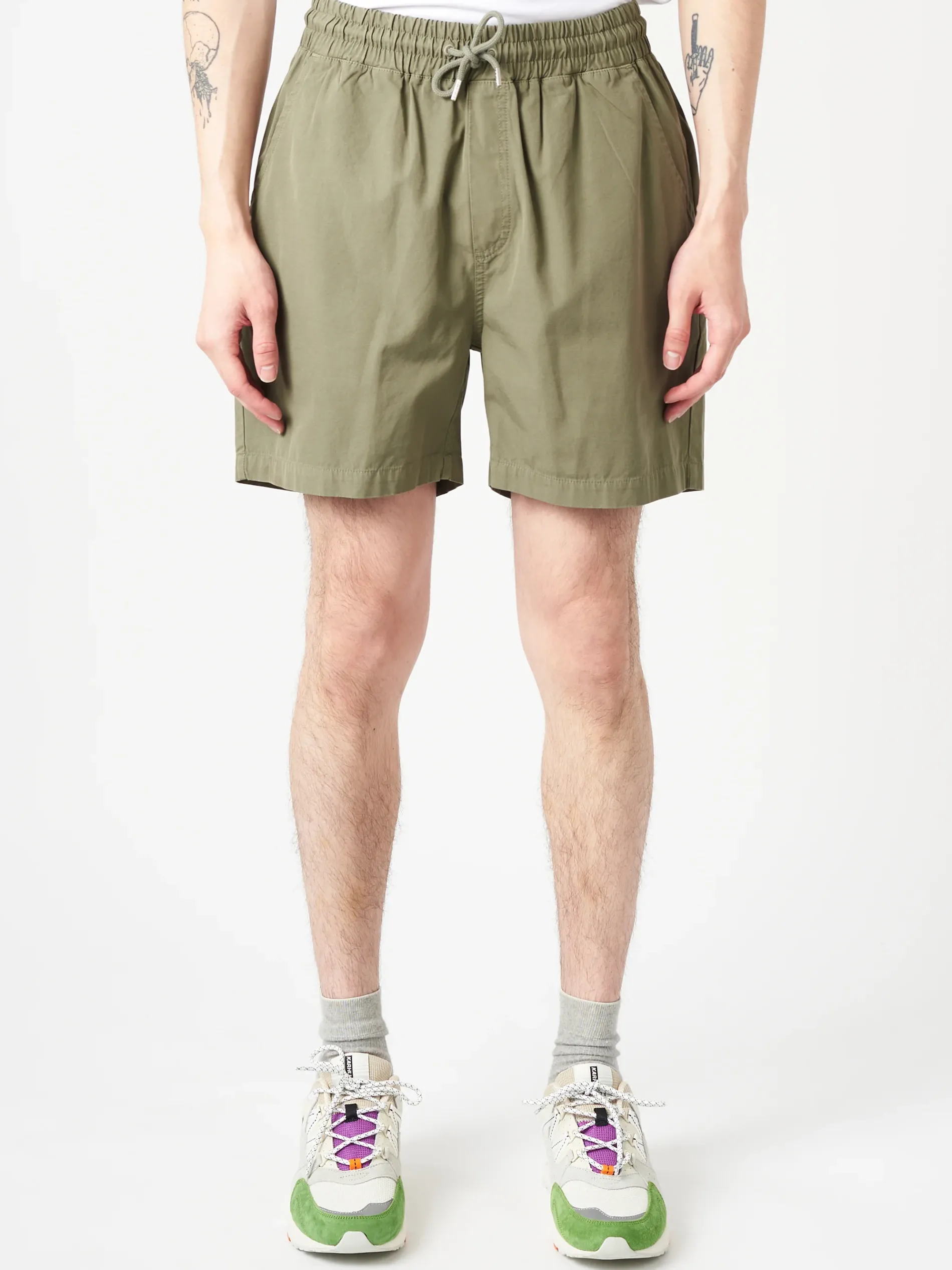 Colorful Standard - Organic Twill Shorts in Dusty Olive