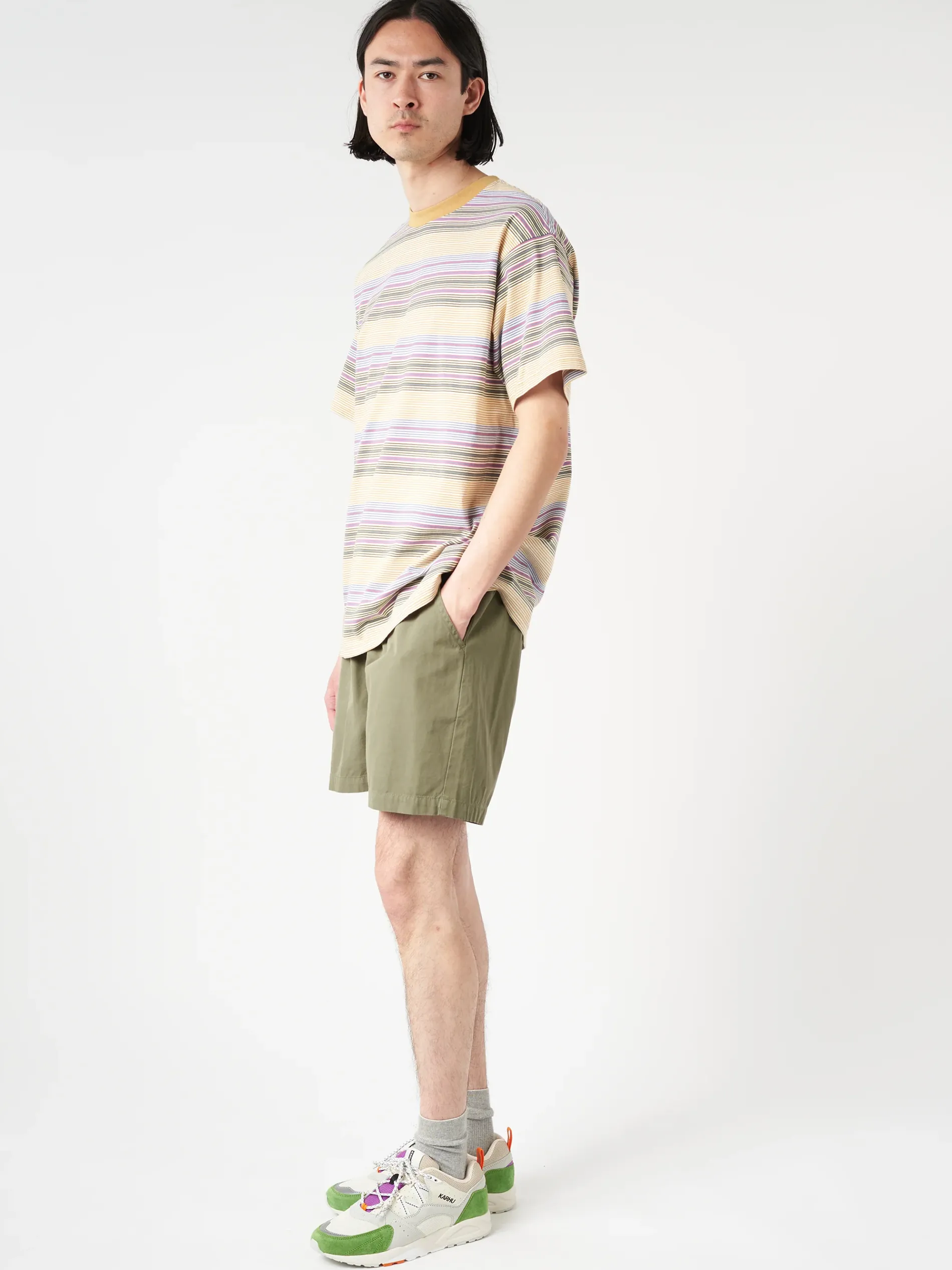 Colorful Standard - Organic Twill Shorts in Dusty Olive