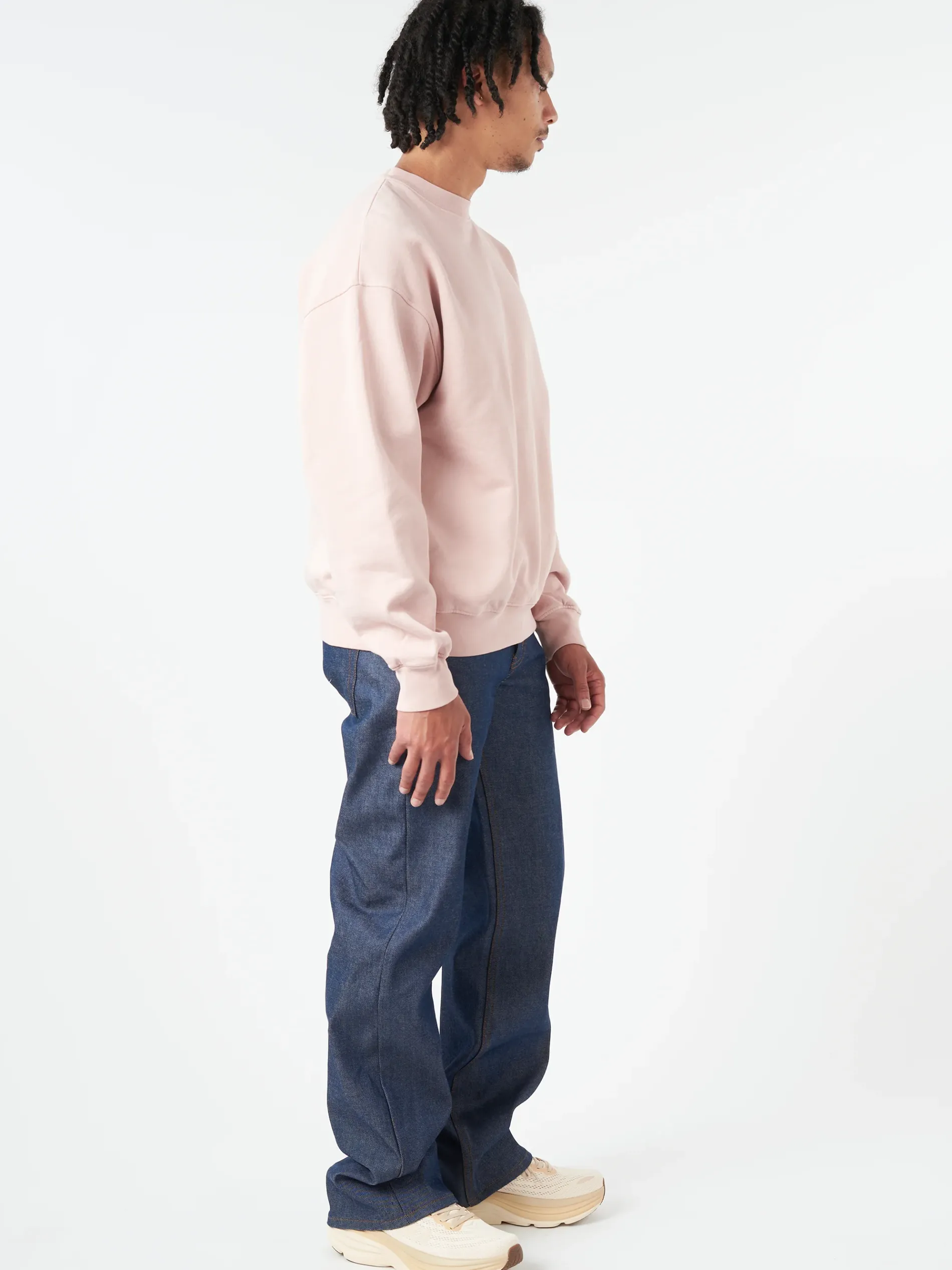 Colorful Standard - Oversized Crew in Faded Pink