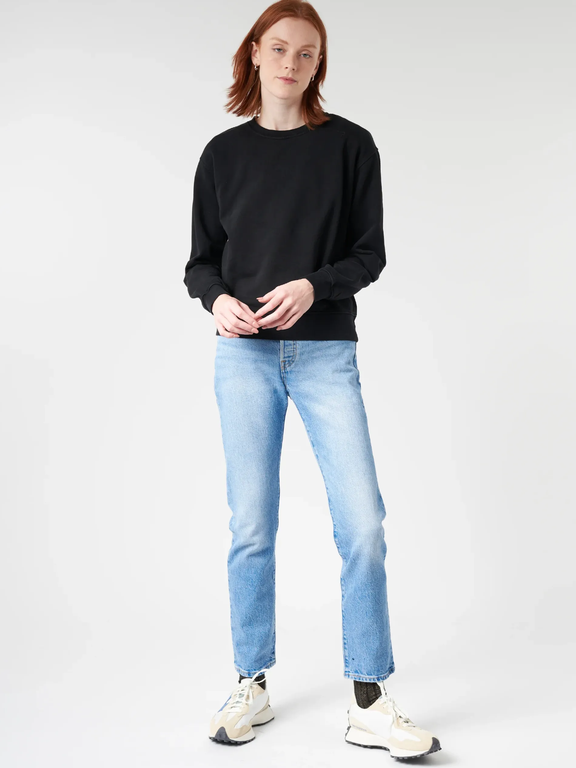 Colorful Standard - Women Classic Organic Crew in Deep Black