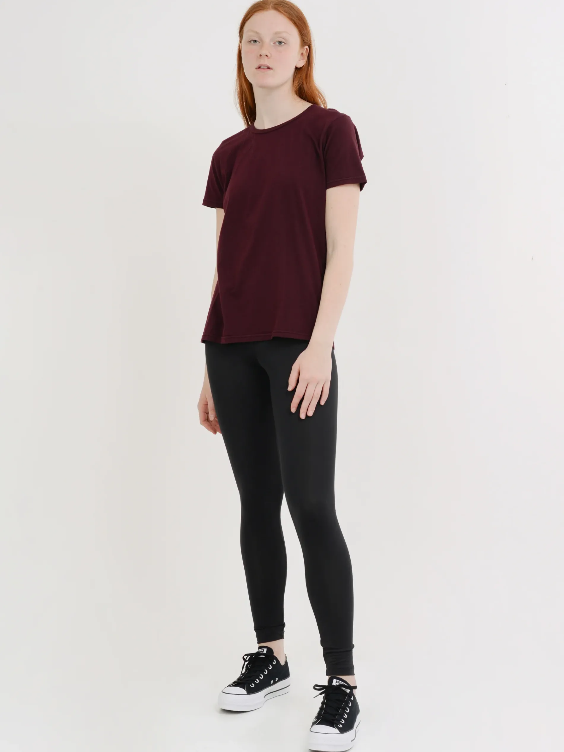 Colorful Standard - Women Light Organic Tee in Oxblood Red