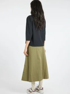 Danton - 3/4 Sleeve T-Shirt in Black