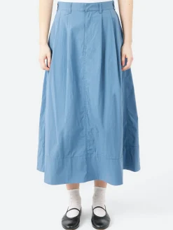 Danton - C/N Typewriter 2 Tuck Skirt in Blue