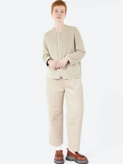 Danton - Corduroy Easy Pants in Greige