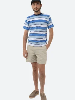 Danton - Cotton Oxford Easy Shorts in Greige