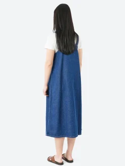 Danton - Denim Overall Dress in Indigo