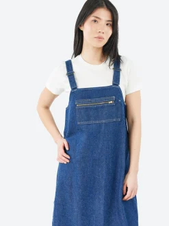 Danton - Denim Overall Dress in Indigo