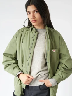 Danton - Hooded Shirt Jacket in Olive
