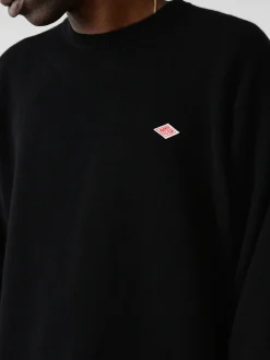 Danton - Lambswool Crew Neck Knit Pullover in Black