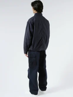 Danton - Men's Cotton Weather Short Jacket in Navy