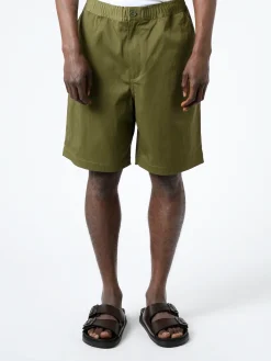 Danton - Men's Nylon Twill Work Easy Shorts in Khaki