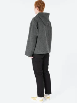 Danton - Men's Wool Light Pile Hooded Jacket in Grey