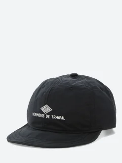 Danton - Nylon Taffeta 6 Panel Cap in Black