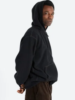 Danton - Polartec Boa Fleece Zip Hoodie in Black