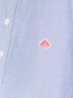 Danton - Round Collar Shirt in Blue