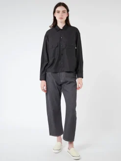 Danton - Shirt Short Jacket in Charcoal