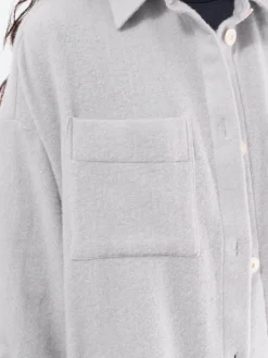 Destin - Lema Shirt Jacket in Ice Grey