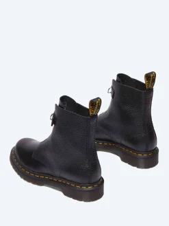 Dr. Martens - 1460 Pascal Front Zip Boots in Black Wanama