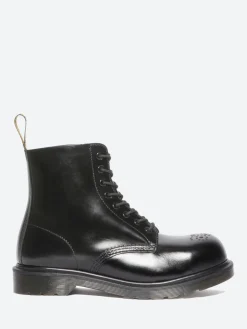Dr. Martens - 1460 Pascal Steel Toe Boots in Black Analine