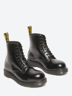 Dr. Martens - 1460 Pascal Steel Toe Boots in Black Analine