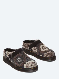 Dr. Martens - Isham Crochet Wool Suede Mules in Black