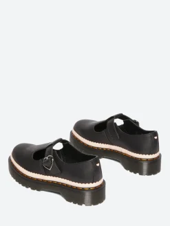 Dr. Martens - Polly Bex Mary Jane Shoes in Black Nappa Luxe