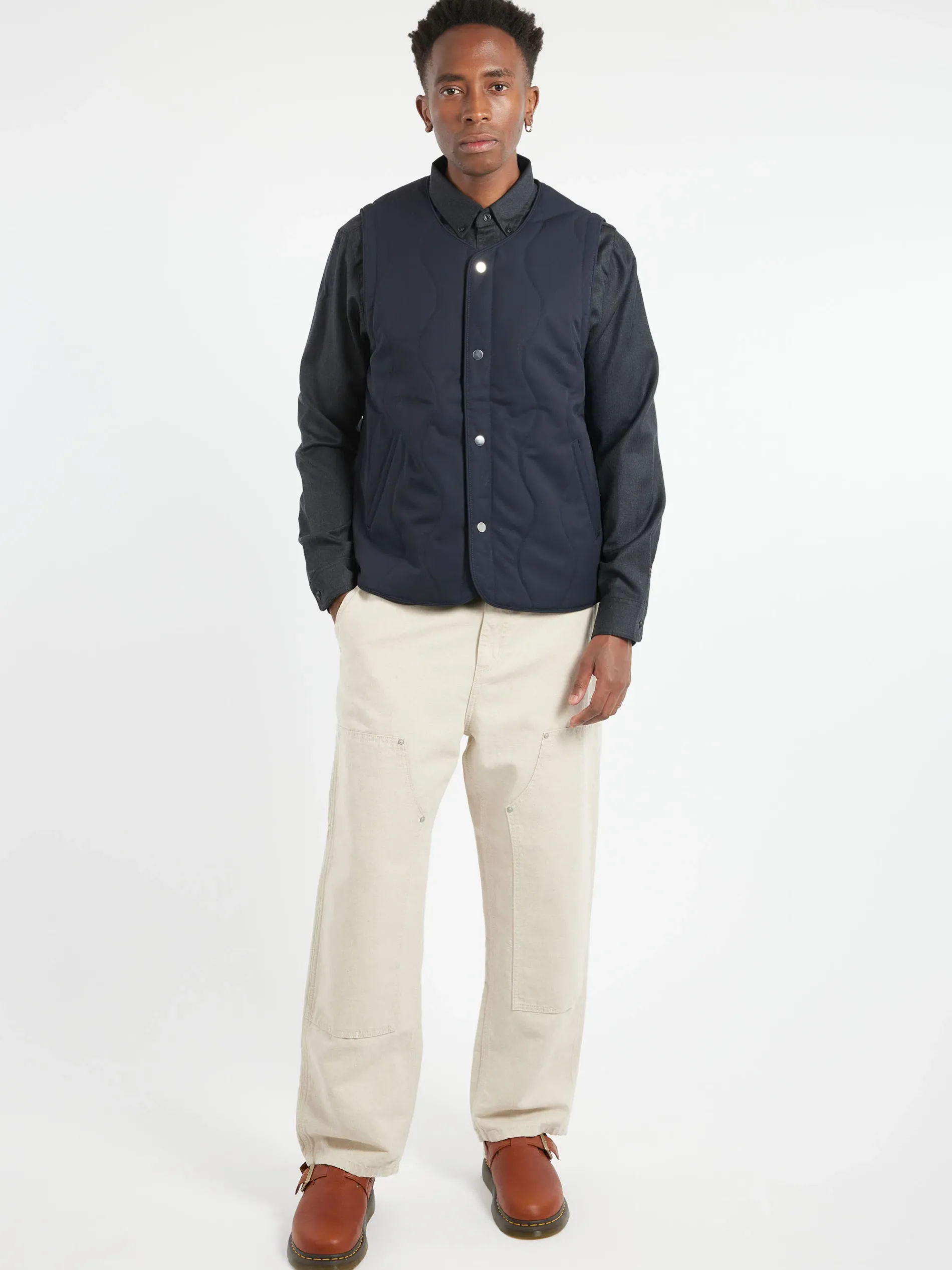 Ecologyst - Quilted Vest in Navy