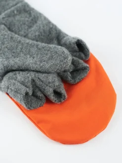 Elmer - Flip Mitten in Charcoal/Orange