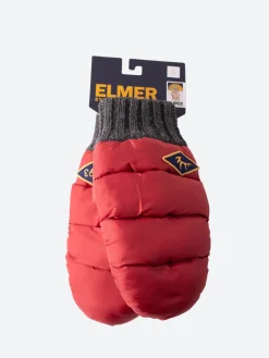 Elmer - Puff Mittens in Red