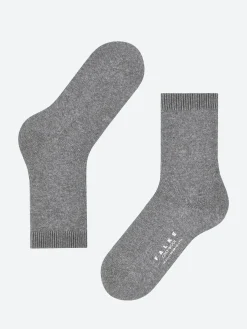 Falke - Cosy Wool Basic Short Sock in Light Grey