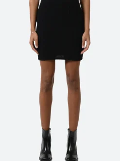 Filippa K - Cotton Rib Knit Skirt in Black
