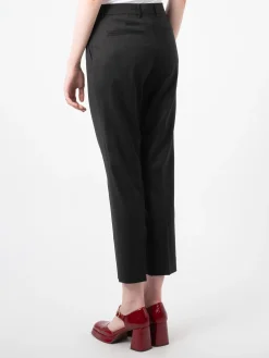 Filippa K - Emma Cropped Cool Wool Trouser in Black