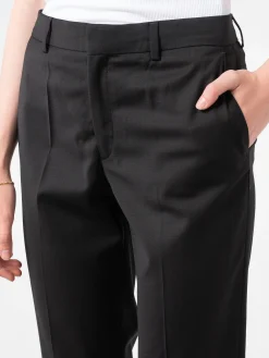 Filippa K - Emma Cropped Cool Wool Trouser in Black