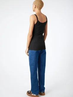 Filippa K - Fine Rib Singlet in Black