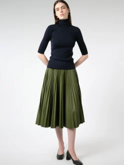 Filippa K - Merino Elbow Sleeve Top in Navy