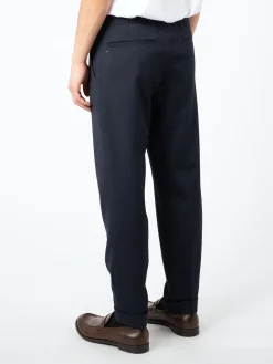 Filippa K - Terry Cropped Trouser in Navy