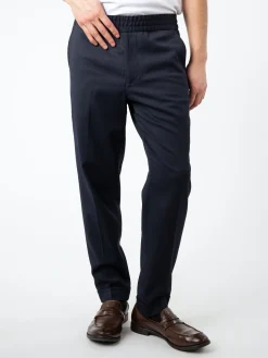 Filippa K - Terry Cropped Trouser in Navy
