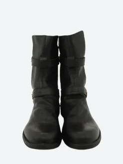 Fiorentini + Baker - 713 Eternity Buckled Boot in Nero Cusna